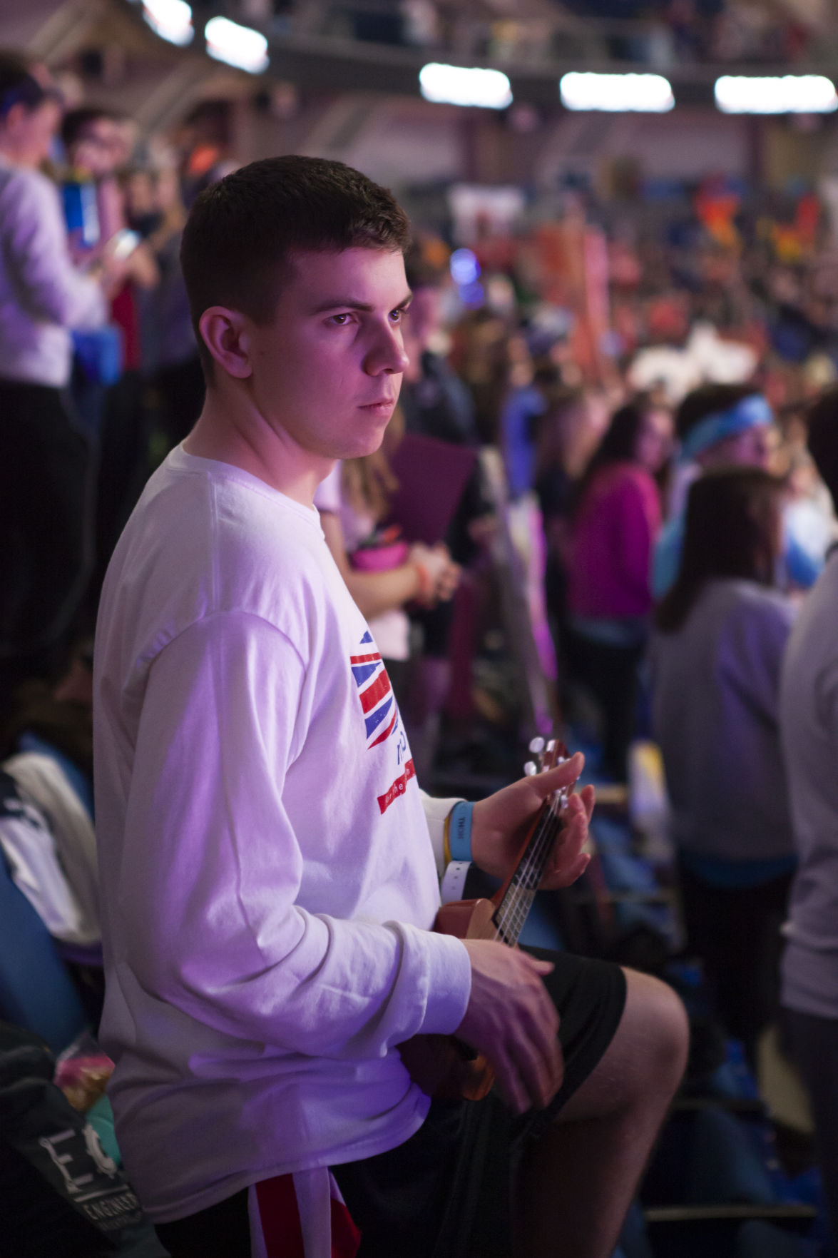 2019 THON Sunday boy playing Ukelele